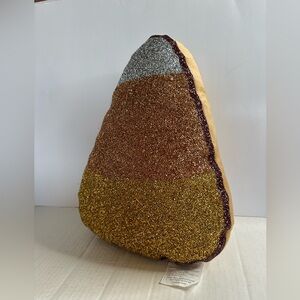 NWT Sparkles Home Rhinestone Halloween Candy Corn Pillow